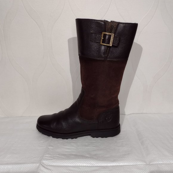 Timberland Western Buckle Boots Size UK 5.5 Womens Brown - Picture 9 of 13